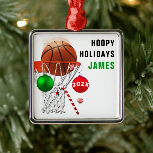 Basketball Player Collectible Metal Ornament
