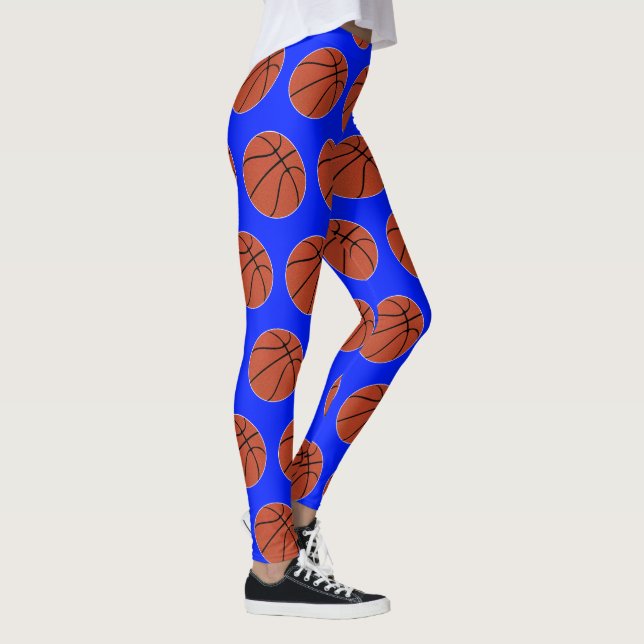 Basketball Player Custom Team Color Sports Leggings (Right)