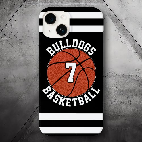Basketball Player Custom Team Name Jersey Number Case_Mate iPhone 14 Case