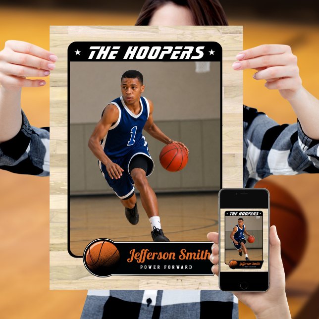 Basketball Player customizable Poster (A stylish way to build a unique basketball poster)