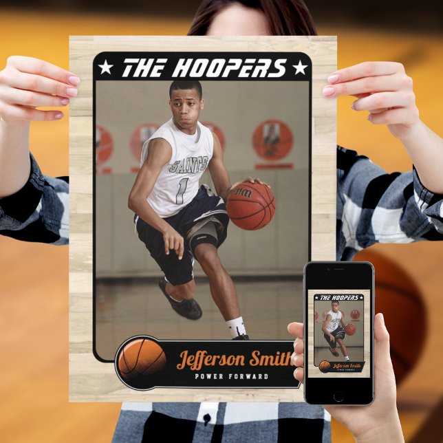 Basketball Player customizable Poster (A stylish way to build a unique basketball poster)