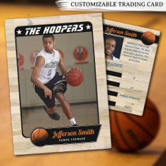 Basketball Player Customizable Trading Card at Zazzle