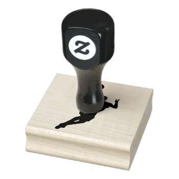 Basketball Player Design Wooden Stamp by SjasisSportsSpace at Zazzle