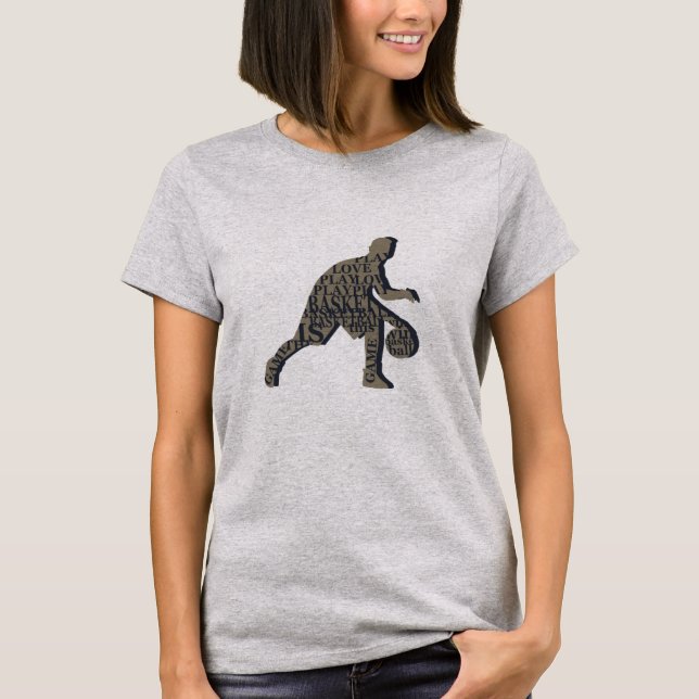 Basketball player dribbling T-Shirt (Front)
