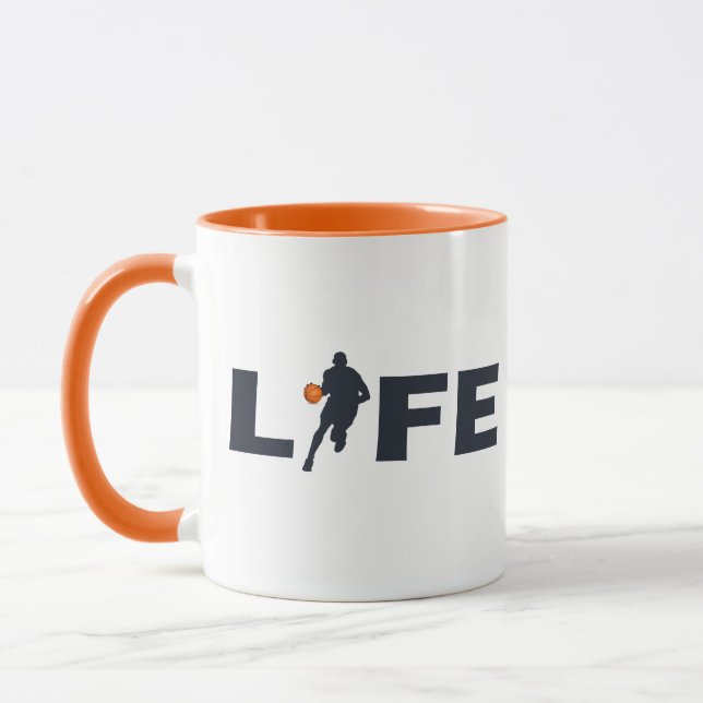 Basketball player driblling  mug (Left)