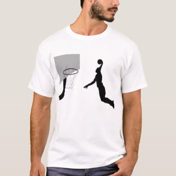 Basketball Player Dunking T-shirt by Angel86 at Zazzle