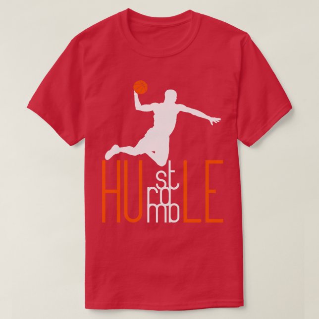 Basketball Player Dunking T-Shirt (Design Front)