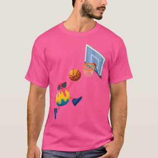 Basketball Player Easter Egg Funny Sports Boys Kid T-Shirt
