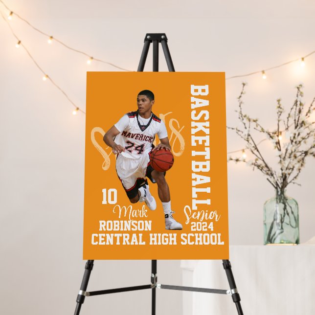 Basketball Player Game Photo Foam Board (In Situ (Stand))