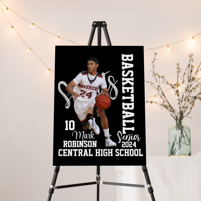 Basketball Player Game Photo Foam Board (In Situ (Stand))