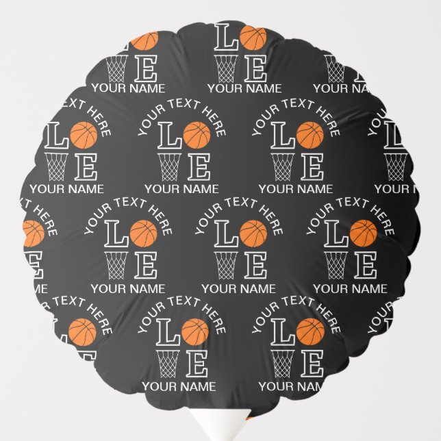 Basketball Player Girl, Basketball Girl  Birthday Balloon (Front)