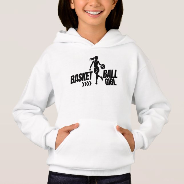 Basketball Player Girl, Birthday Gift, Team        Hoodie (Front)