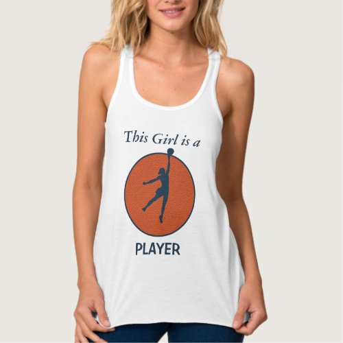 Basketball Player Girl Tank Top