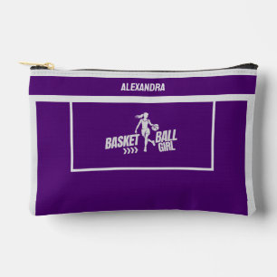 Basketball Player Girl, Team, Birthday Gift Accessory Pouch