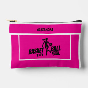 Basketball Player Girl, Team, Birthday Gift Accessory Pouch