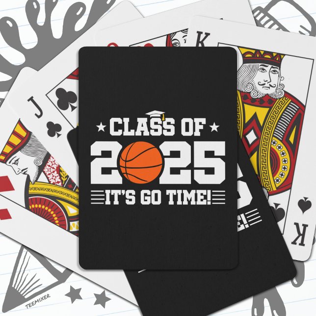 Basketball Player Graduation Class of 2025 Senior Poker Cards (Creator Uploaded)