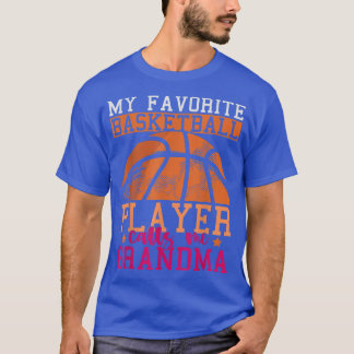 Basketball Player Grandma Mothers Day Sports Baske T-Shirt