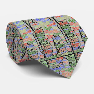 Basketball Player Graphic Sports Necktie