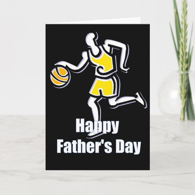 Basketball Player - Happy Father's Day Card (Front)