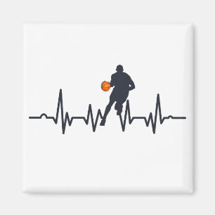 Basketball player heartbeat magnet