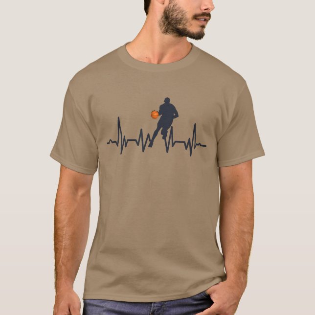 Basketball player heartbeat T-Shirt (Front)