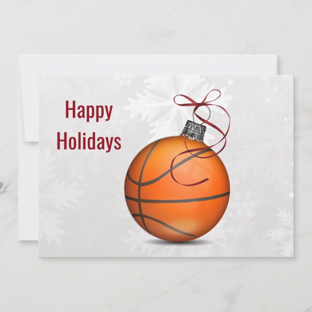 basketball player Holiday Greeting Cards (Front)
