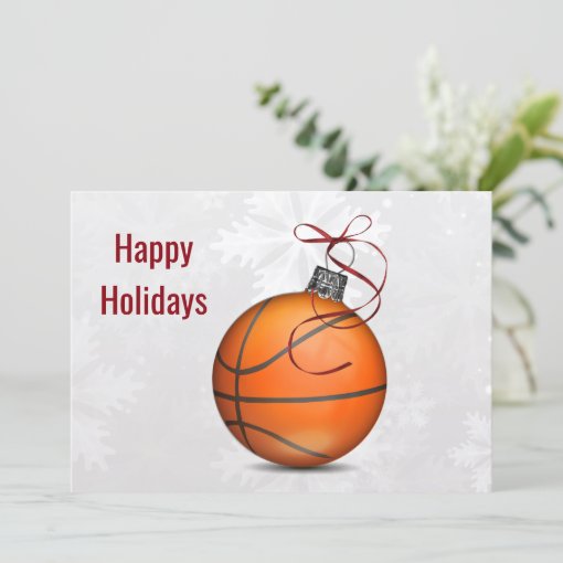 basketball player Holiday Greeting Cards | Zazzle