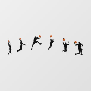Basketball player jump dunk Wall Decal