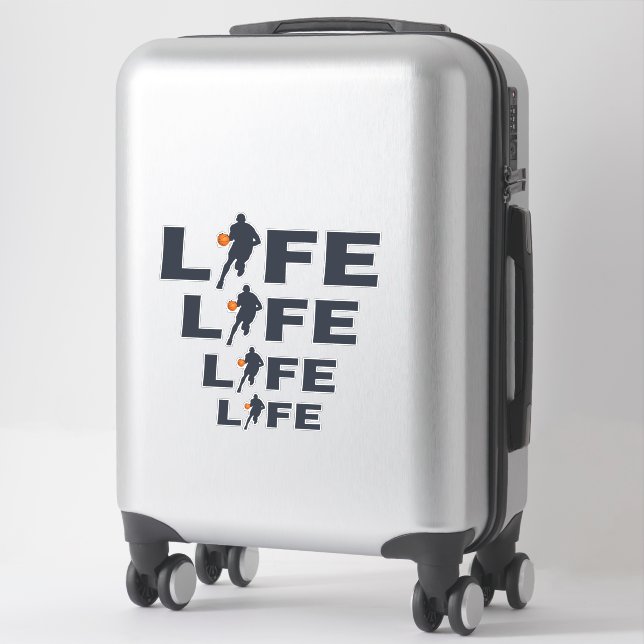 basketball player life  sticker (Suitcase)