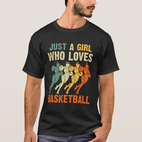 Basketball Player Loves Sister Daughter Mom Mama T_Shirt