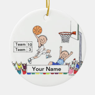 Basketball Player - Male Ceramic Ornament