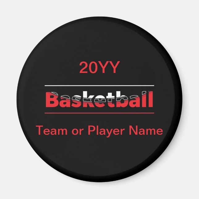 Basketball Player - Minimalist Geometric Arch Magnet (Front)