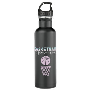 linqin Grunge Girls Basketball Water Bottle for Women Men Liter