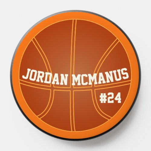 Basketball Player Name Number Grips PopSocket