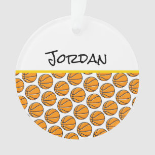 Basketball Player NAME Sports Hoops Balls Fun Ornament
