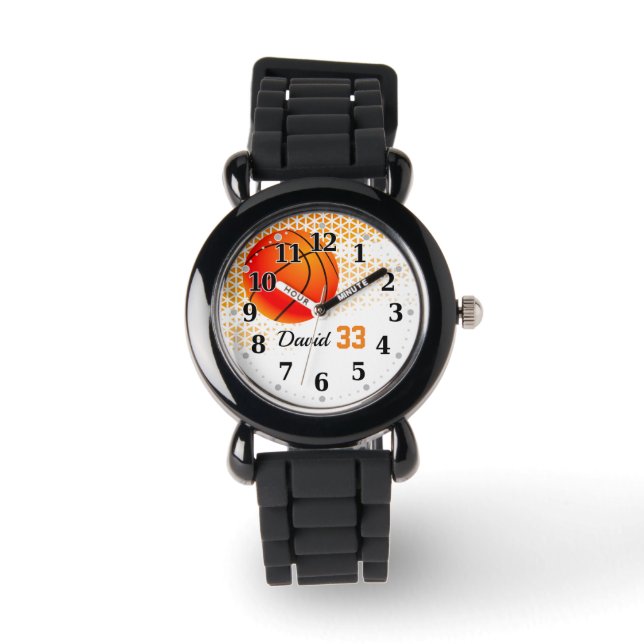 Basketball Player Number | Funny Personalizable Watch (Front)