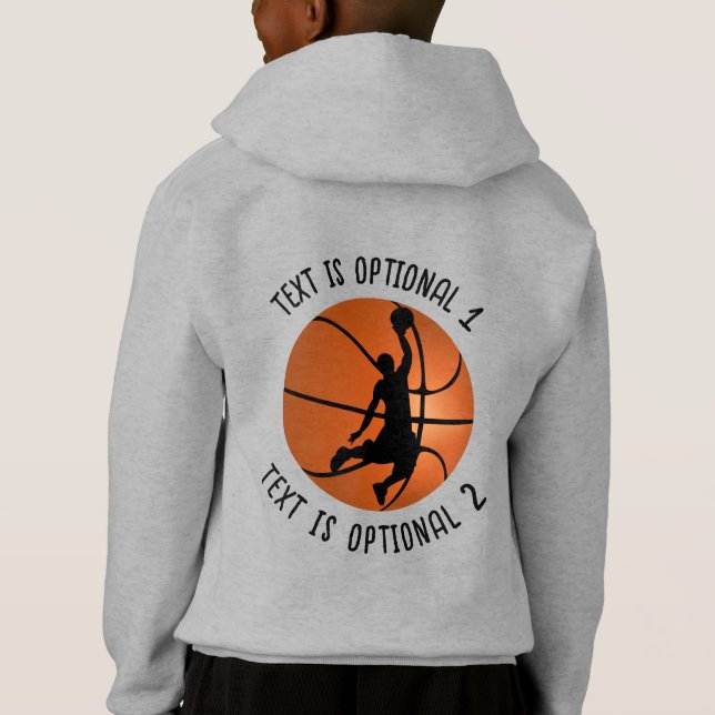 Basketball Player on Basketball Hoodie (Back)