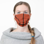 Basketball Player or Fan Adult Cloth Face Mask (Worn)