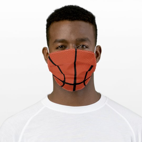 Basketball Player or Fan Adult Cloth Face Mask | Zazzle.com