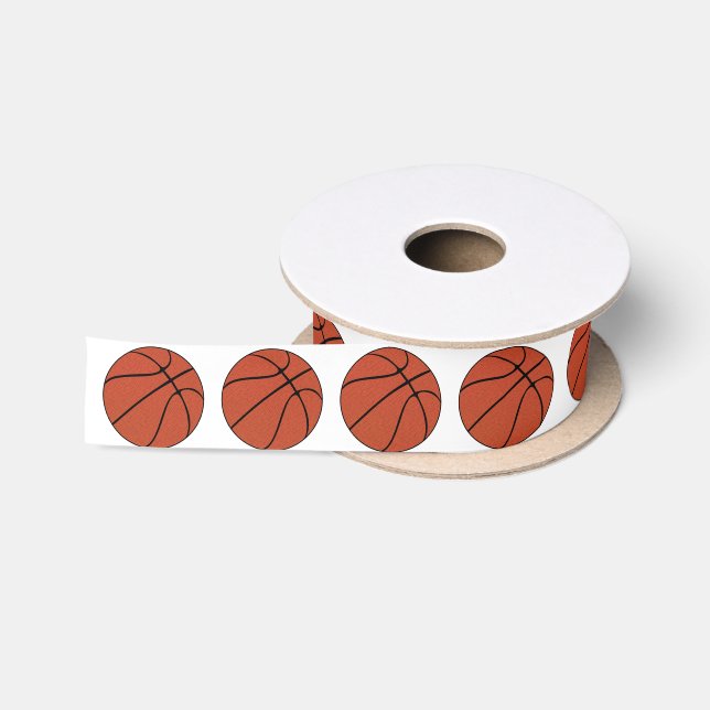 Basketball Player or Team Party Sports Satin Ribbon (Spool)