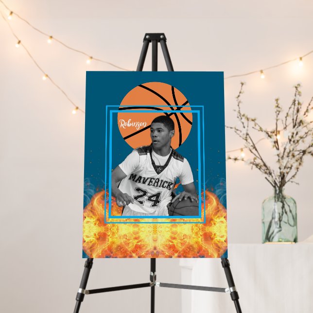 Basketball Player Personalized Photo Foam Board (In Situ (Stand))