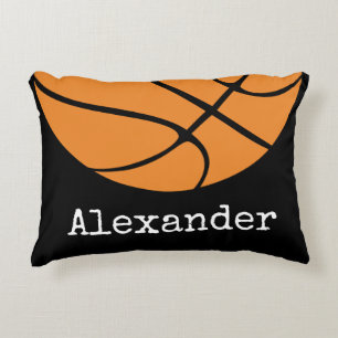 Basketball Player Personalized with name number A Accent Pillow