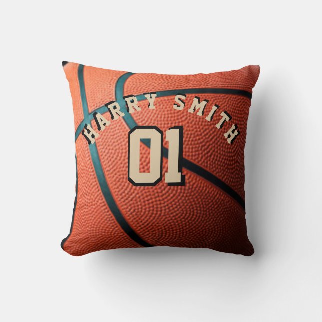 BASKETBALL PLAYER PERSONILISED THROW PILLOW (Front)