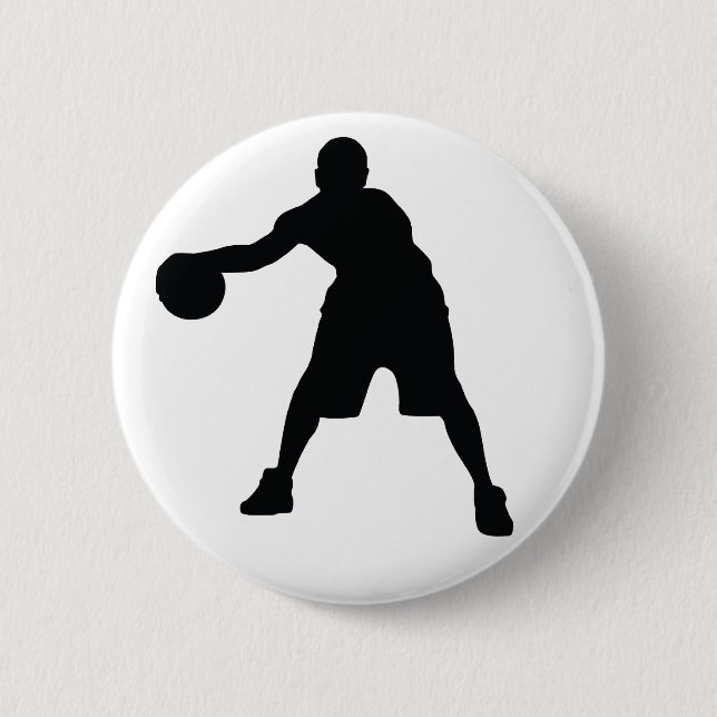 Basketball Player Pinback Button (Front)