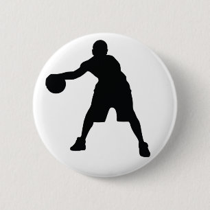 Basketball Player Pinback Button