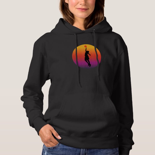 Basketball Player Playing Basketball Ball Sports S Hoodie (Front)