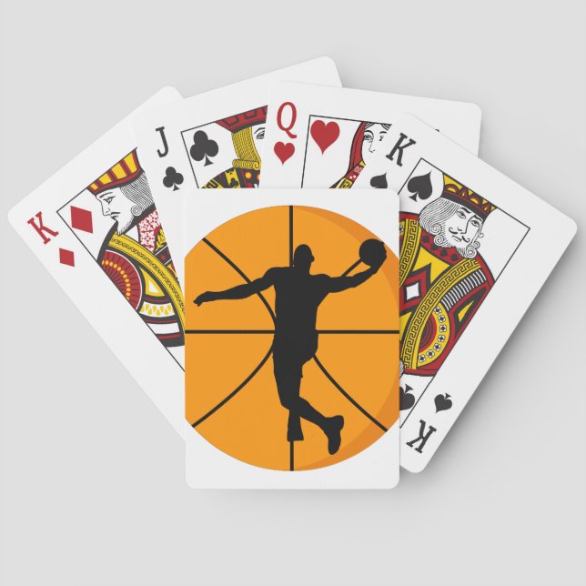 Basketball player. poker cards (Back)