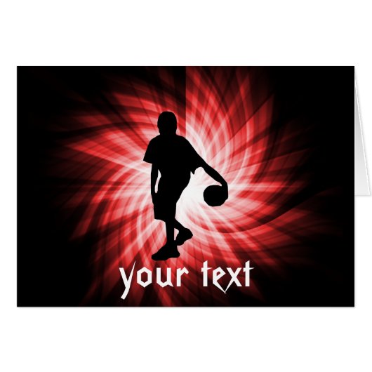 Basketball Player; Red (Front Horizontal)