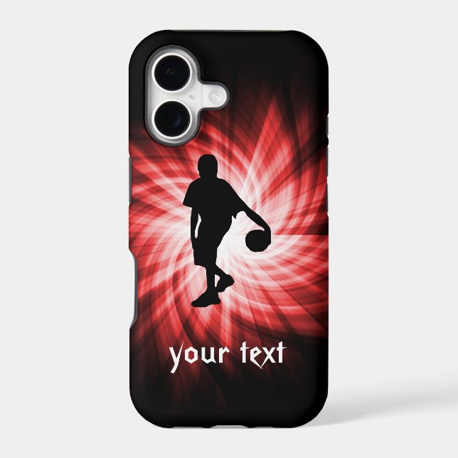 Basketball Player; Red Iphone Case (Back)