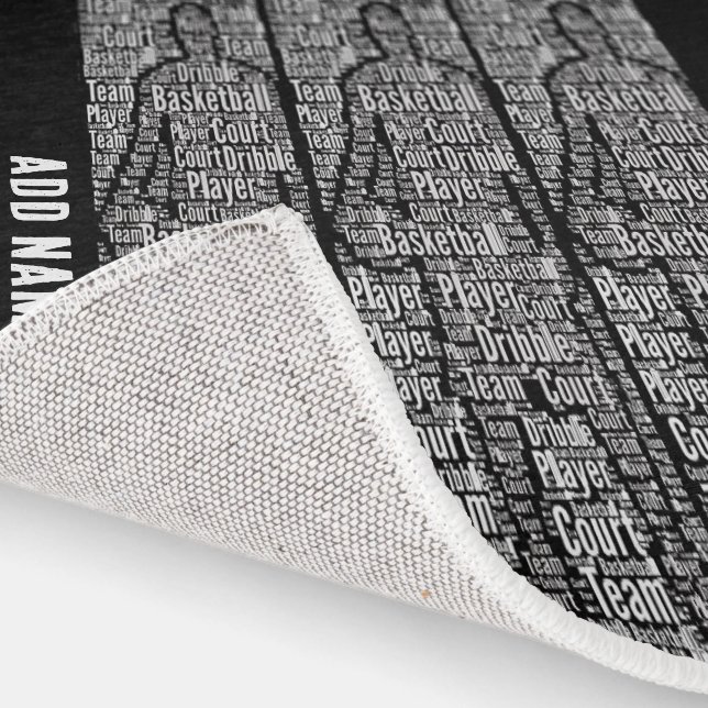 Basketball Player Rug. Personalize with Name Rug (Indoor)